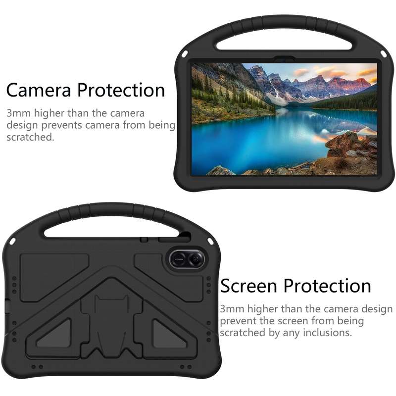 For Honor Pad X9 EVA Shockproof Tablet Case with Holder(Black)