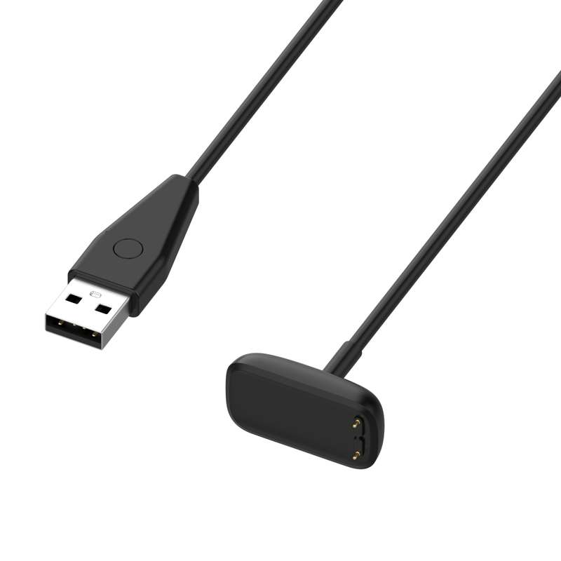 For Fitbit Charge 6 USB Port Smart Watch Charging Cable with Reset Key, Length:1m