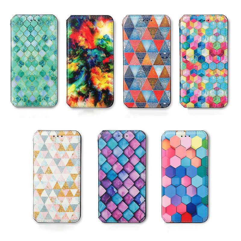 For Realme 12 Pro CaseNeo Colorful Magnetic Leather Phone Case(Colorful Cloud)