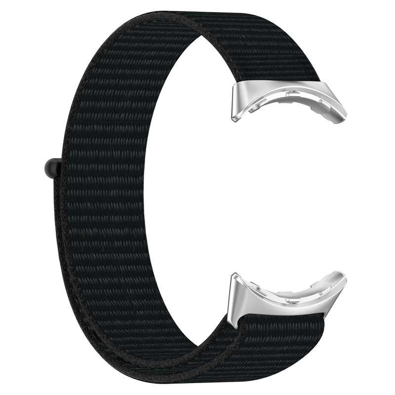 For Google Pixel Watch 2 Nylon Braided Watch Band(Black)