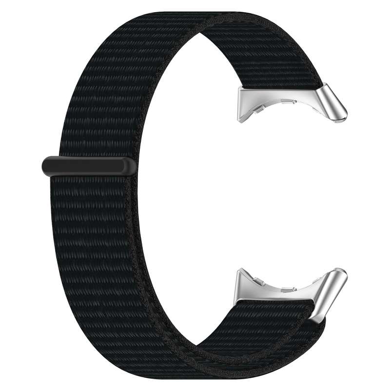 For Google Pixel Watch 2 Nylon Braided Watch Band(Black)
