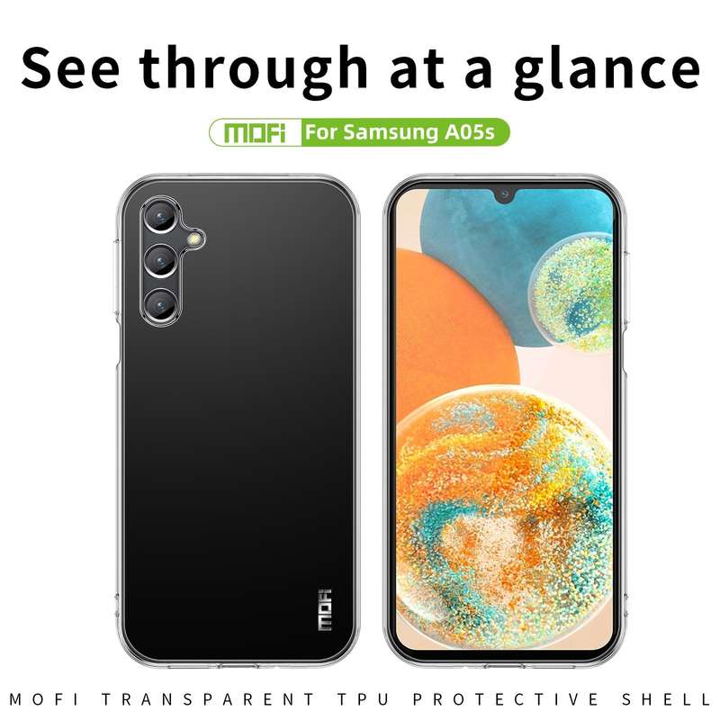 For Samsung Galaxy A05s MOFI Ming Series Ultra-thin TPU Phone Case(Transparent)