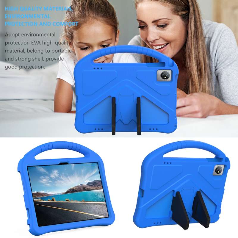 For Blackview Tab 70 WiFi 2023 EVA Shockproof Tablet Case with Holder(Rose Red)