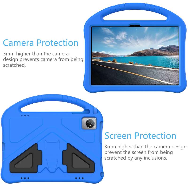 For Blackview Tab 70 WiFi 2023 EVA Shockproof Tablet Case with Holder(Rose Red)