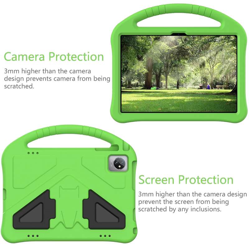 For Blackview Tab 7 WiFi 2022 EVA Shockproof Tablet Case with Holder(Green)