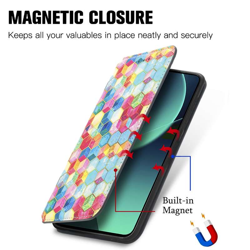 For Xiaomi 13T / 13T Pro CaseNeo Colorful Magnetic Leather Phone Case(Magic Space)