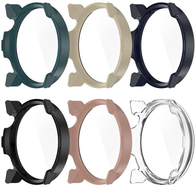 For COROS Pace 3 Shell + Tempered Film Integrated Watch Protective Case(Pink)