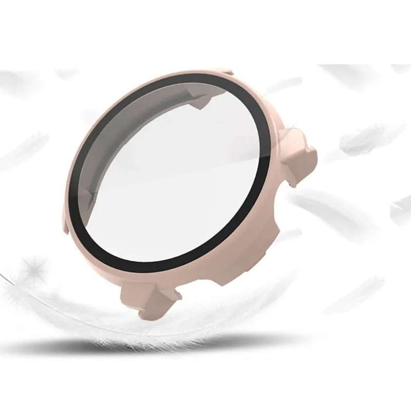 For COROS Pace 3 Shell + Tempered Film Integrated Watch Protective Case(Pink)