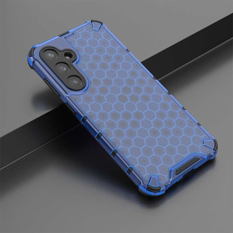 For Samsung Galaxy S23 FE 5G Shockproof Honeycomb Phone Case(White)