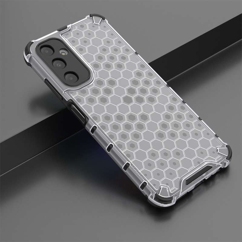 For Samsung Galaxy A05s Shockproof Honeycomb Phone Case(Black)