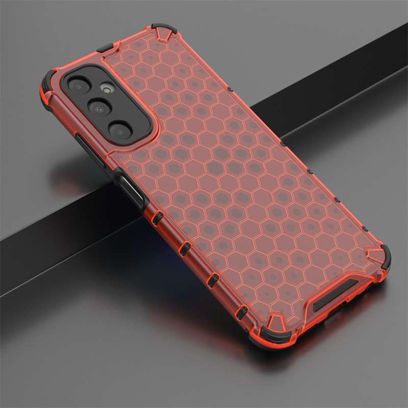 For Samsung Galaxy A05s Shockproof Honeycomb Phone Case(Black)