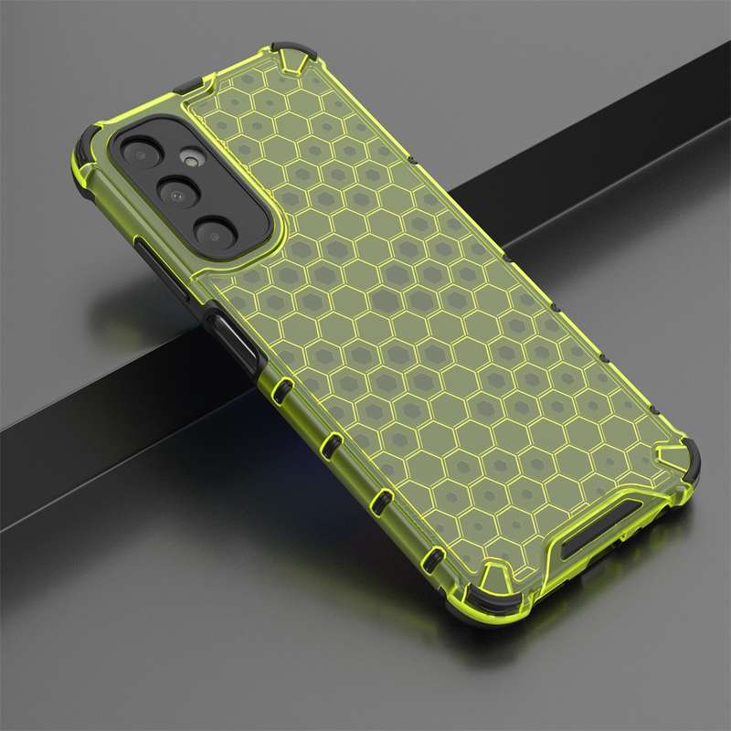 For Samsung Galaxy A05s Shockproof Honeycomb Phone Case(Black)