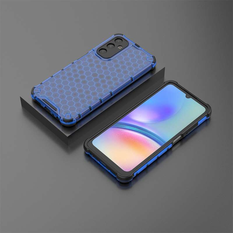 For Samsung Galaxy A05s Shockproof Honeycomb Phone Case(Black)