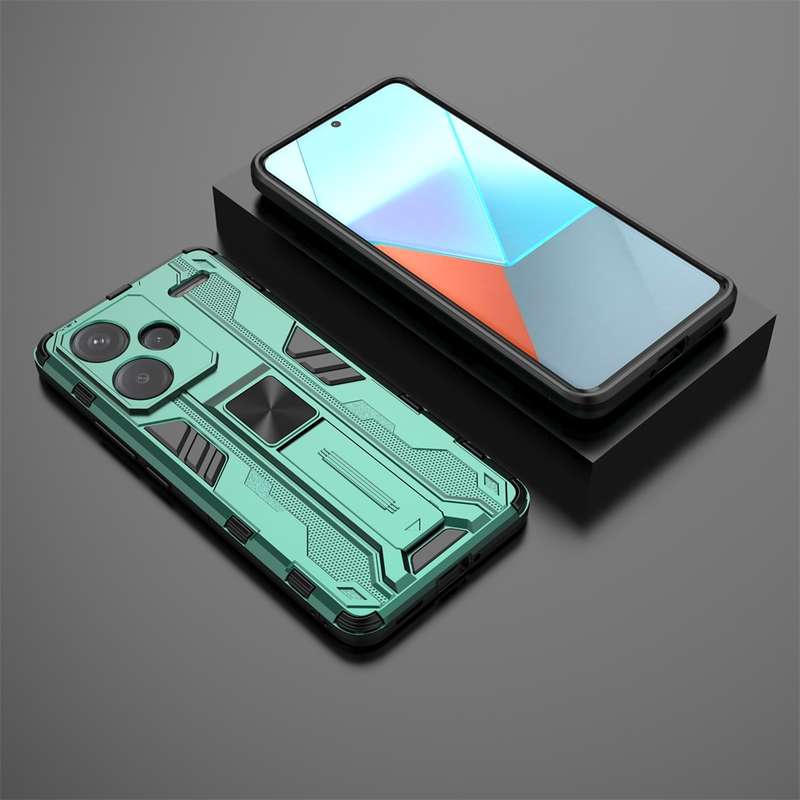 For Redmi Note 13 Pro+ Supersonic Armor PC Hybrid TPU Phone Case(Silver)