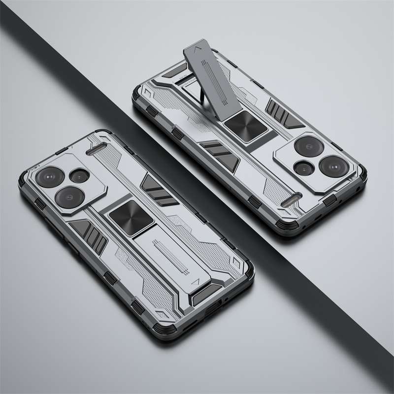 For Redmi Note 13 Pro+ Supersonic Armor PC Hybrid TPU Phone Case(Silver)