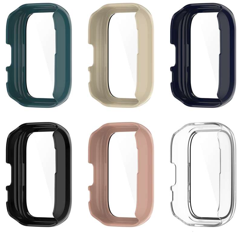 For Amazfit Aactive PC Integrated Tempered Glass Watch Case(Transparent)