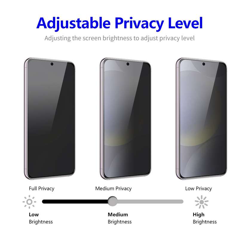 For Samsung Galaxy S24 5G 2pcs ENKAY Hat-Prince 28 Degree Anti-peeping Privacy Tempered Glass F