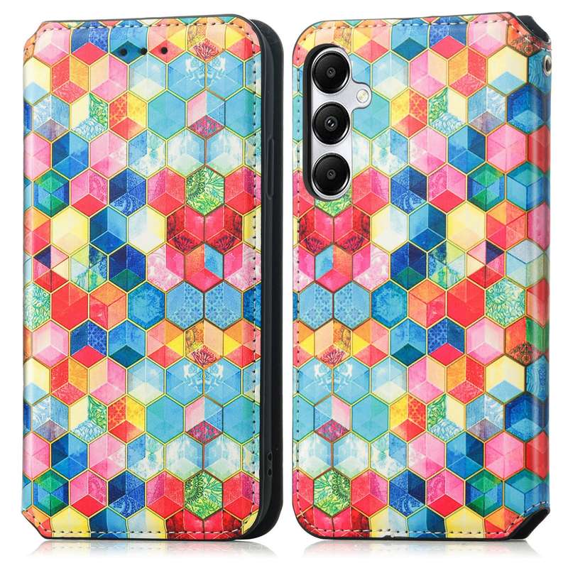 For Samsung Galaxy A55 5G CaseNeo Colorful Magnetic Leather Phone Case(Magic Space)