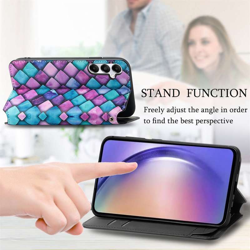 For Samsung Galaxy A55 5G CaseNeo Colorful Magnetic Leather Phone Case(Magic Space)