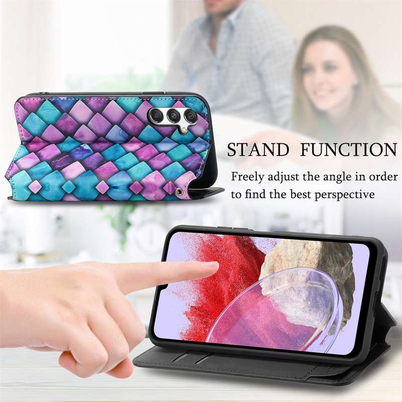 For Samsung Galaxy M34 5G CaseNeo Colorful Magnetic Leather Phone Case(Magic Space)