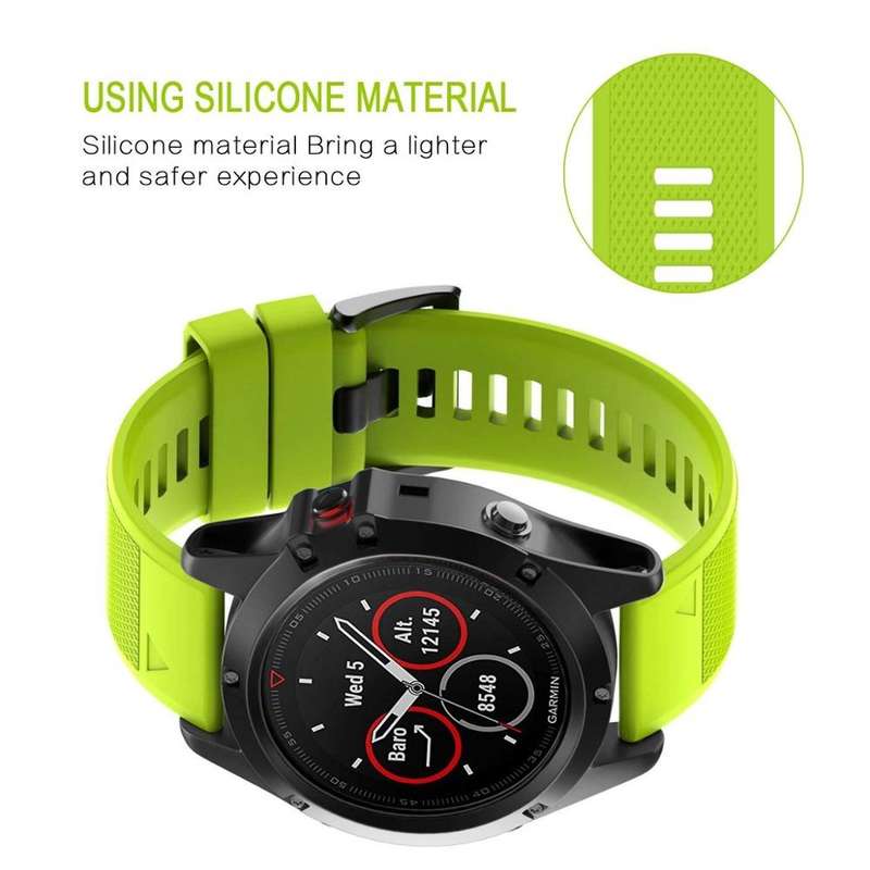 For Garmin Approach S62 22mm Quick Release Silicone Watch Band(Army Green)