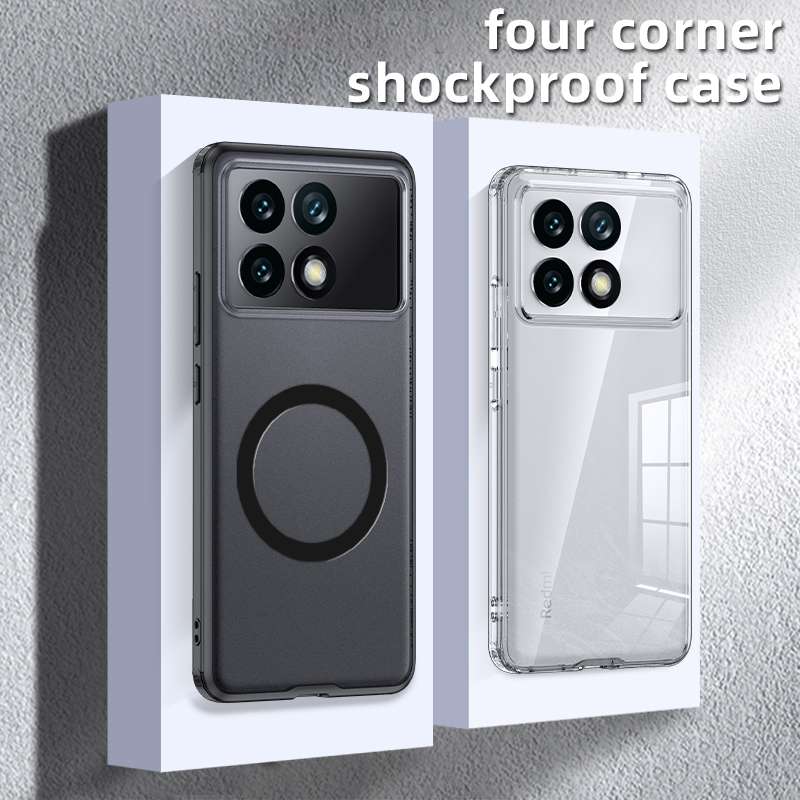 For Xiaomi Redmi K70E MagSafe Armor Clear TPU Hybrid PC Phone Case(Transparent)