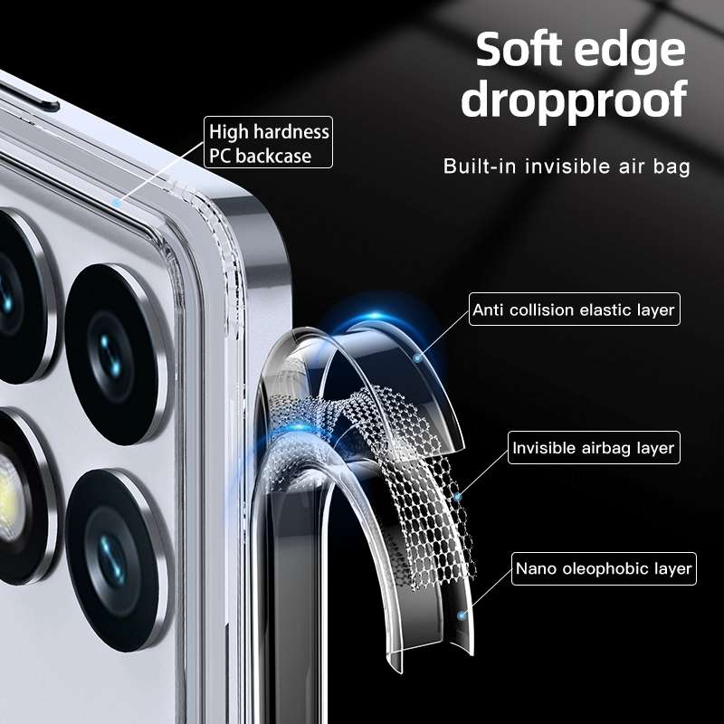 For Xiaomi Redmi K70E MagSafe Armor Clear TPU Hybrid PC Phone Case(Transparent)