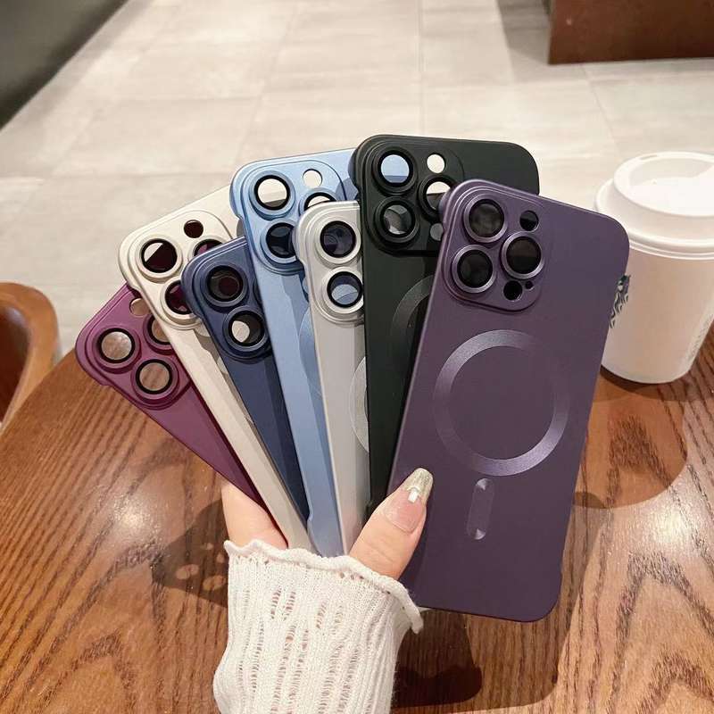 For iPhone 16 Pro Max Frameless MagSafe PC Phone Case(Gary)