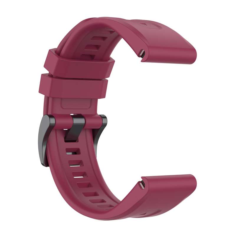 For Garmin Forerunner 965 / 955 / 945 / 935 Solid Color Black Buckle Silicone Quick Release Wat