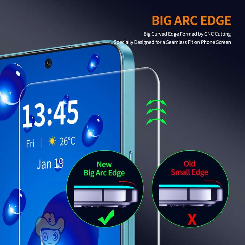 For Huawei Pura 70 2pcs ENKAY 9H Big Arc Edge High Aluminum-silicon Tempered Glass Film