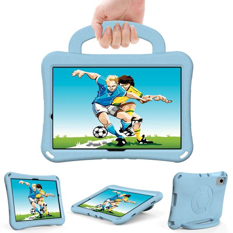 For Xiaomi Redmi Pad SE 11 2023 Handle Football Shaped EVA Shockproof Tablet Case(Light Blue)