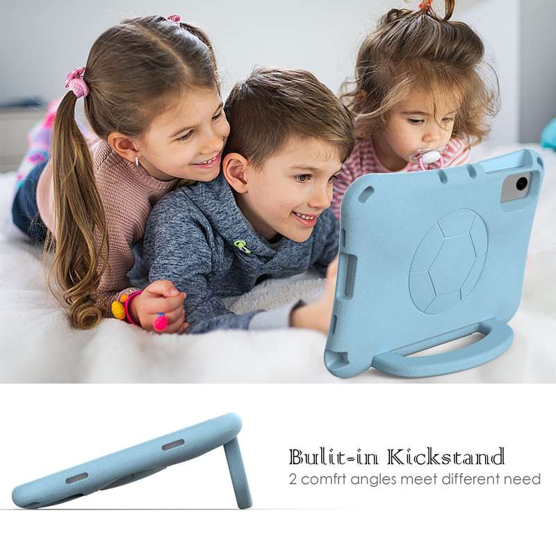 For Xiaomi Redmi Pad SE 11 2023 Handle Football Shaped EVA Shockproof Tablet Case(Light Blue)