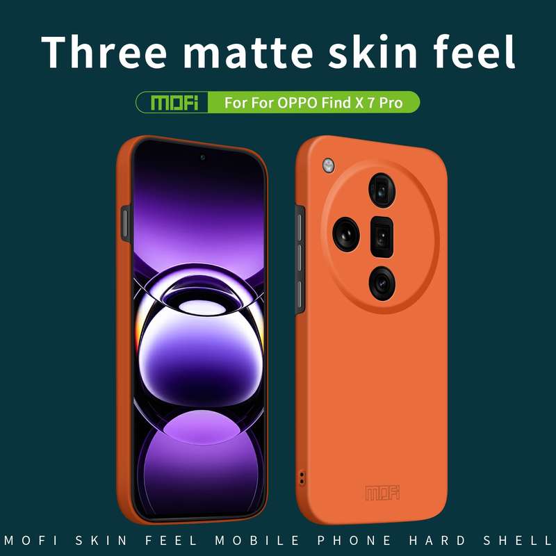 For OPPO Find X7 Ultra MOFI Qin Series Skin Feel All-inclusive PC Phone Case(Gray)