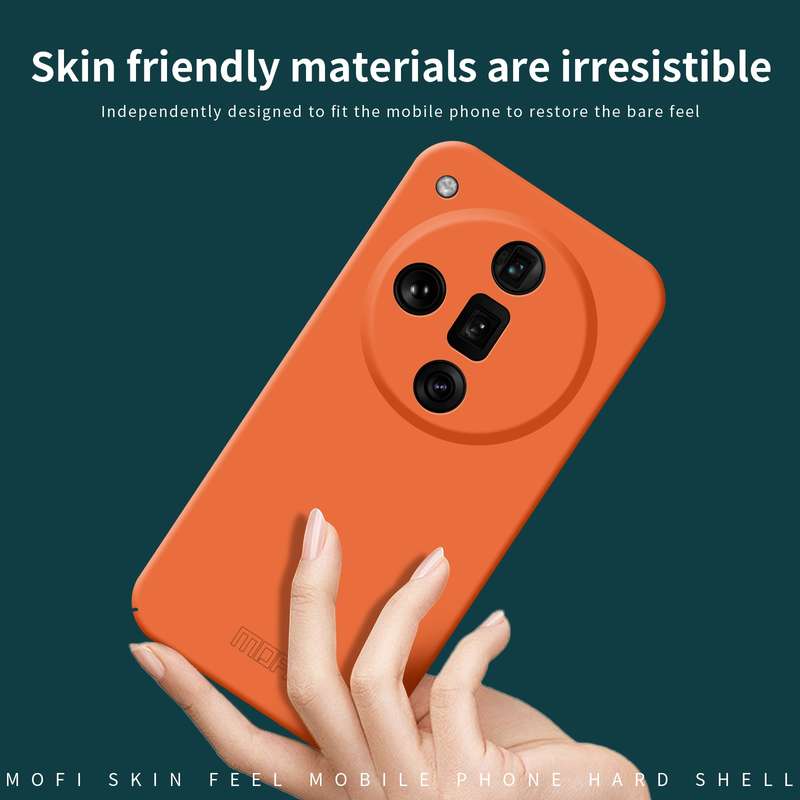 For OPPO Find X7 Ultra MOFI Qin Series Skin Feel All-inclusive PC Phone Case(Gray)