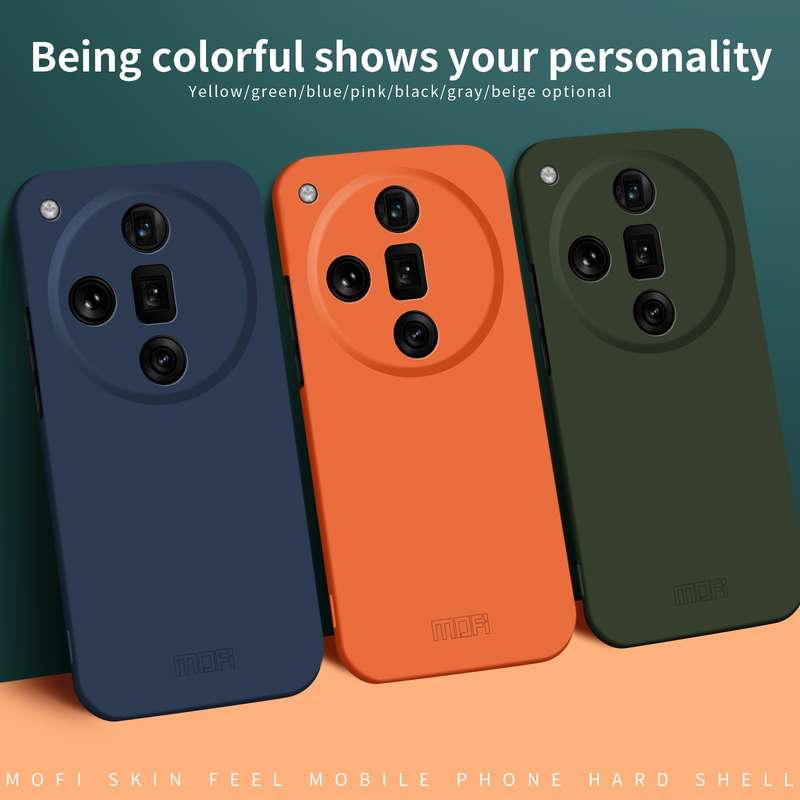 For OPPO Find X7 Ultra MOFI Qin Series Skin Feel All-inclusive PC Phone Case(Gray)