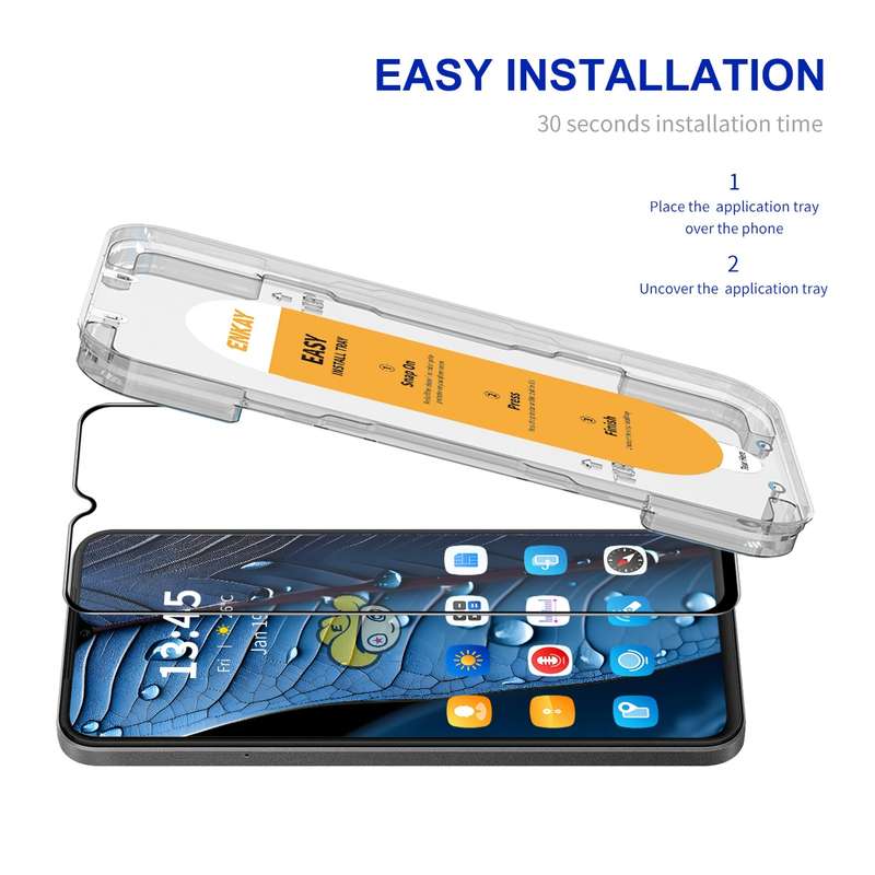 For Realme V20 ENKAY Easy Install High Alumina Silicon Full Glass Film
