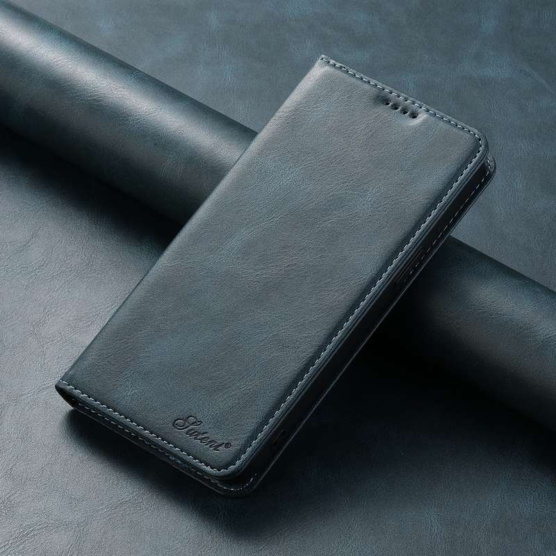 For Samsung Galaxy S22 5G Suteni J02 Oil Wax Wallet Leather Phone Case(Blue)