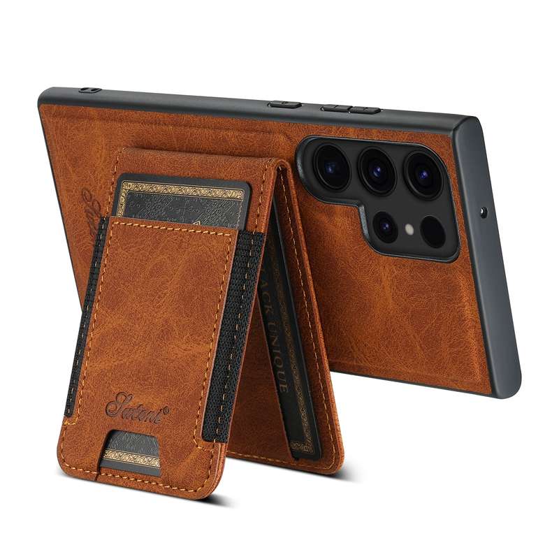 For Samsung Galaxy S23 Ultra 5G Suteni H17 Litchi Texture Leather Detachable Wallet Phone Case(