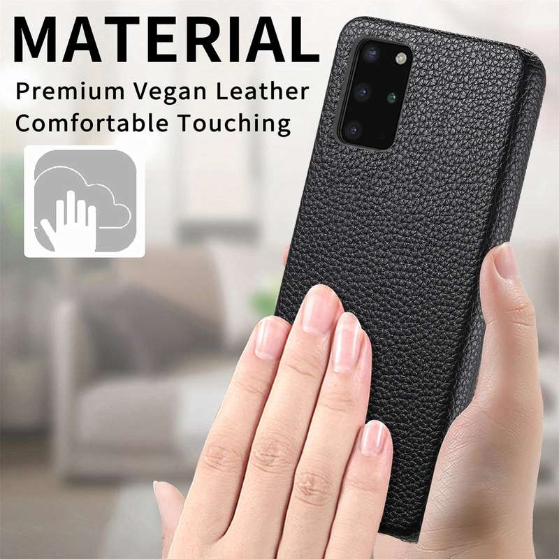 For Samsung Galaxy S20 Litchi Oil Edge Leather Back Phone Case(Black)