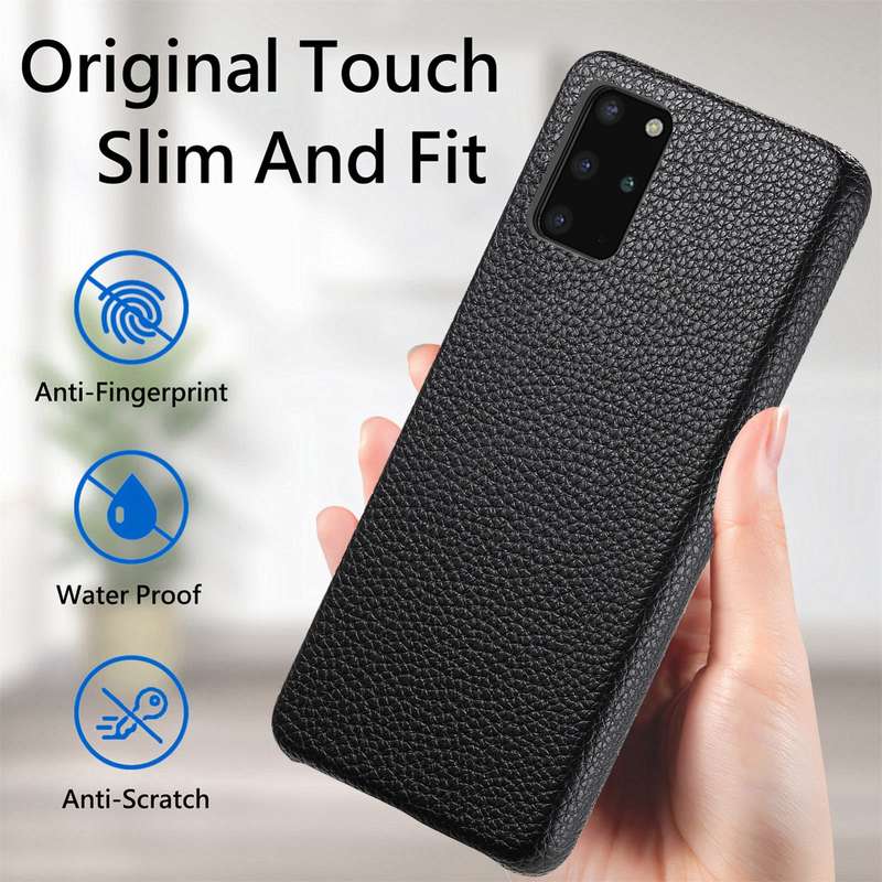 For Samsung Galaxy S20 Litchi Oil Edge Leather Back Phone Case(Black)