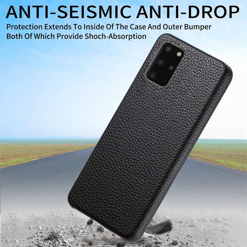For Samsung Galaxy S20 Litchi Oil Edge Leather Back Phone Case(Black)