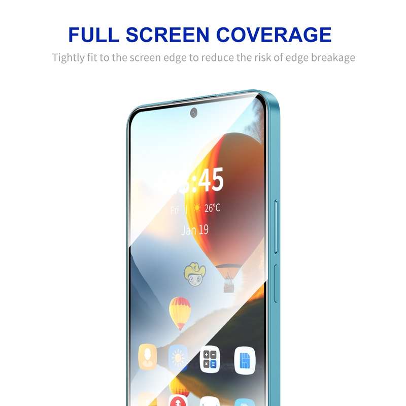 For OPPO A98 / A58 4G 5pcs ENKAY Full Glue High Aluminum-silicon Tempered Glass Film