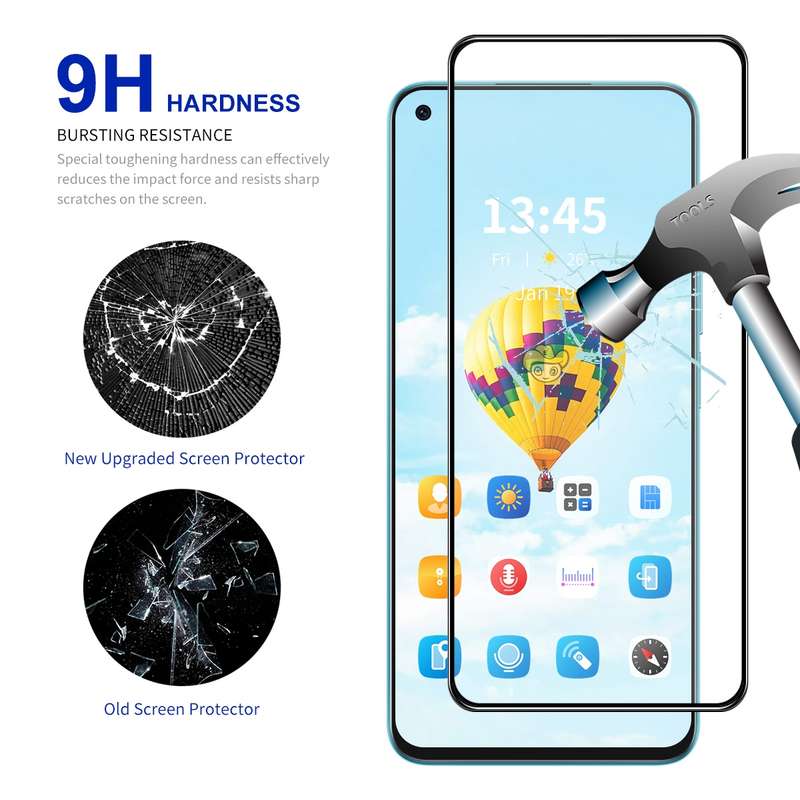 For Realme 9 Pro+ ENKAY Full Glue High Aluminum-silicon Tempered Glass Film