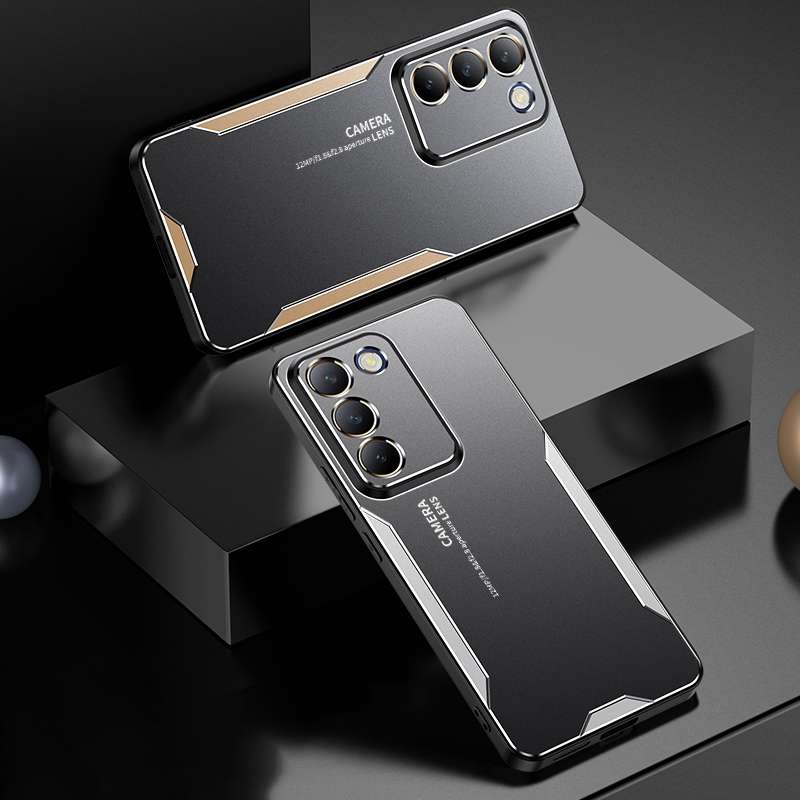 For vivo Y100 5G Global Blade Series TPU Hybrid Metal Phone Case(Gold)