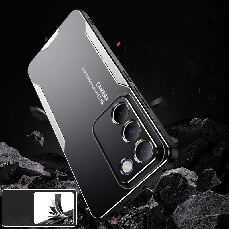 For vivo Y100 5G Global Blade Series TPU Hybrid Metal Phone Case(Gold)