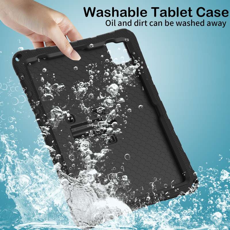 For iPad Air 2022/2020 10.9 Butterfly Bracket EVA Shockproof Tablet Case(Black)