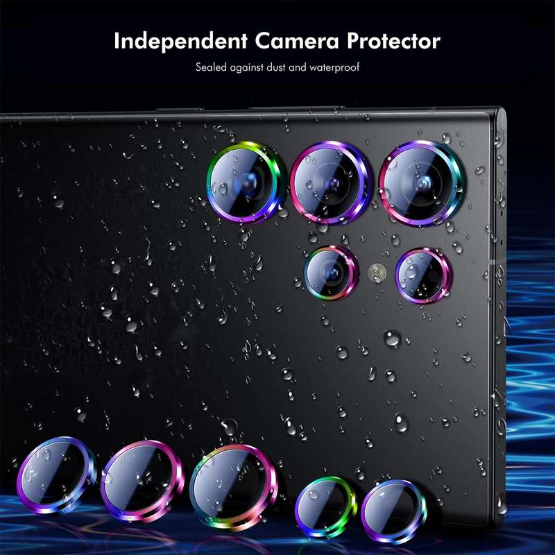 For Samsung Galaxy S24 Ultra 5G ENKAY Hat-Prince AR 9H Rear Lens Aluminium Alloy Tempered Glass
