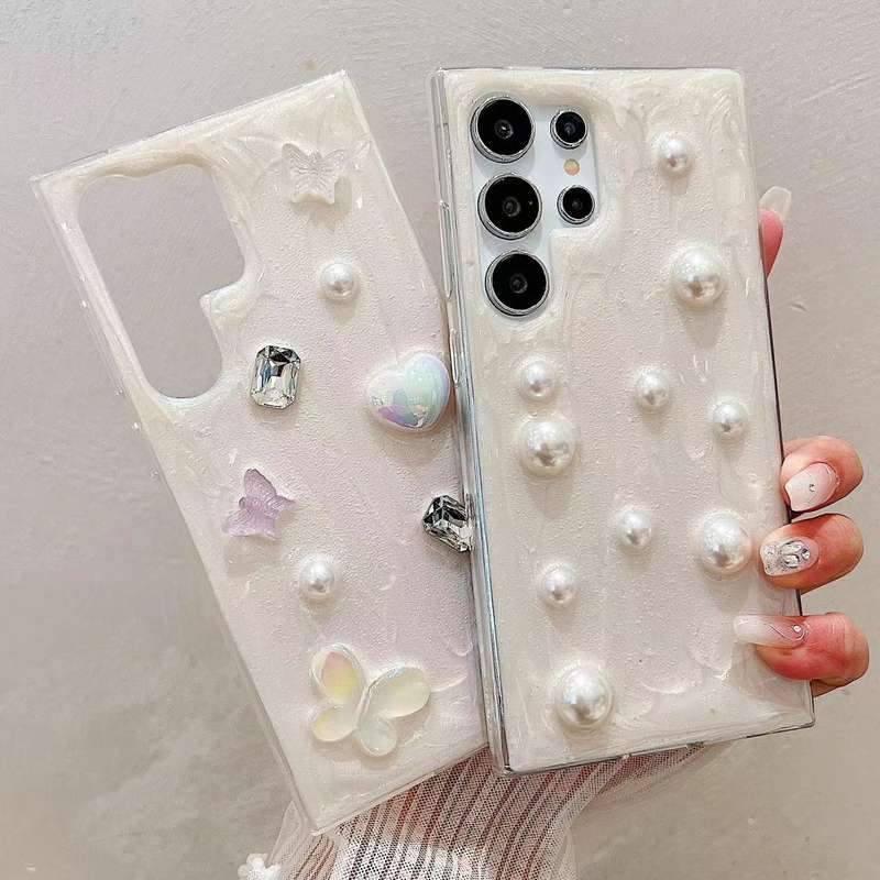 For Samsung Galaxy S23 FE 5G Cream Gum Decoden TPU Phone Case(Love)