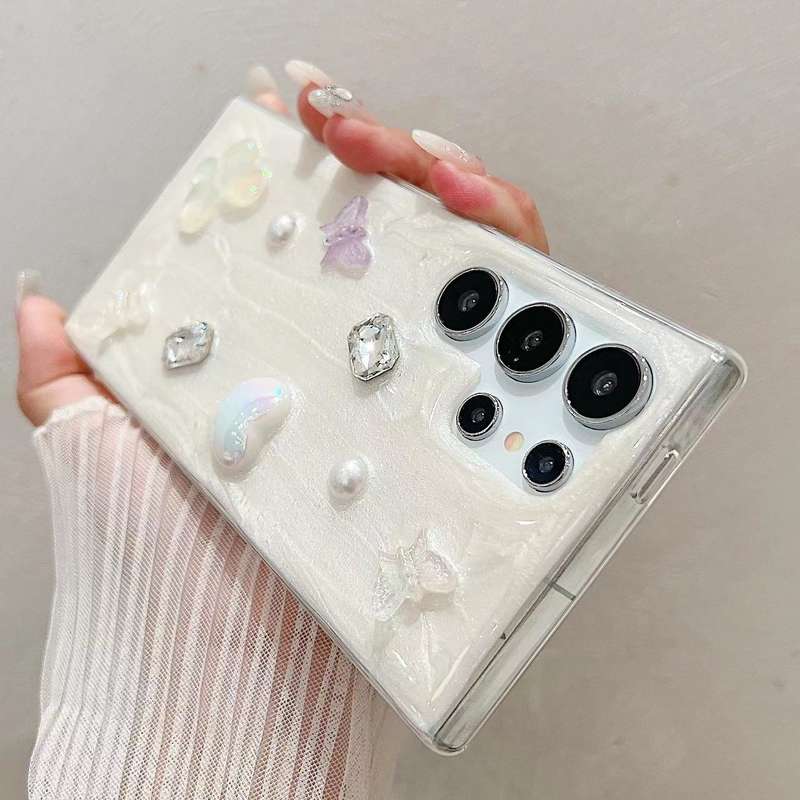 For Samsung Galaxy S23 FE 5G Cream Gum Decoden TPU Phone Case(Love)