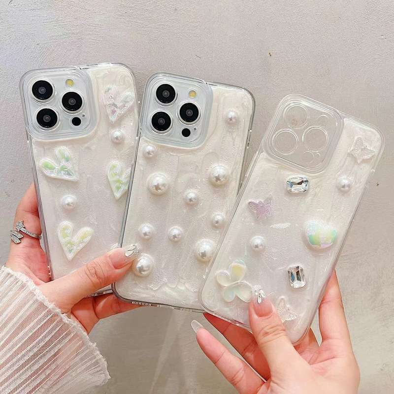 For iPhone 13 Pro Cream Gum Decoden TPU Phone Case()